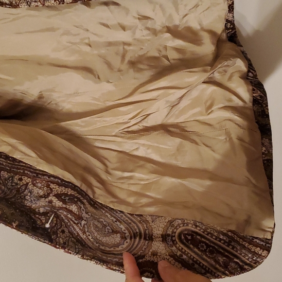 Henry Cottons Paisley Brown Two Button Blazer Jacket 4 - Picture 10 of 14